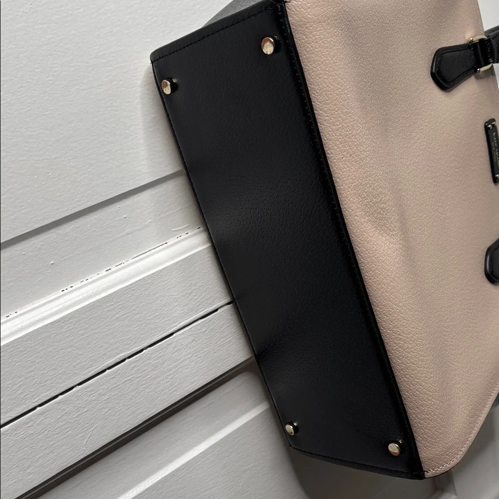 kate spade Two-Tone Blush and Black Satchel - Picture 3 of 16